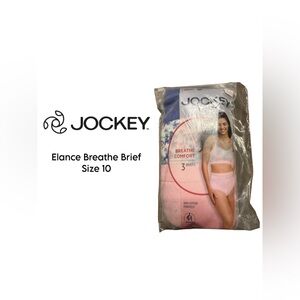 💝 Jockey Elance® Breathe Brief 3-Pack | Size 10 | 100% Cotton | NWT